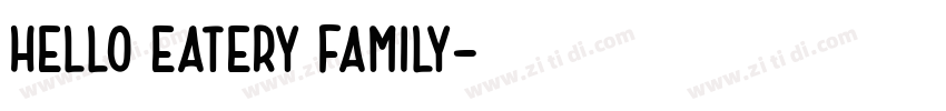 Hello Eatery Family字体转换